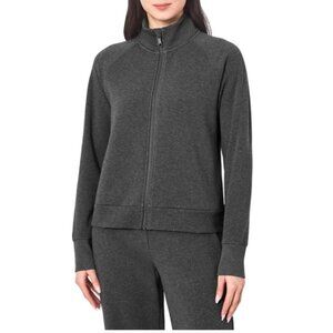 Mondetta Women's The Soft Luxe Full Zip Fleece  Jacket, T black, S  or L (1480B)